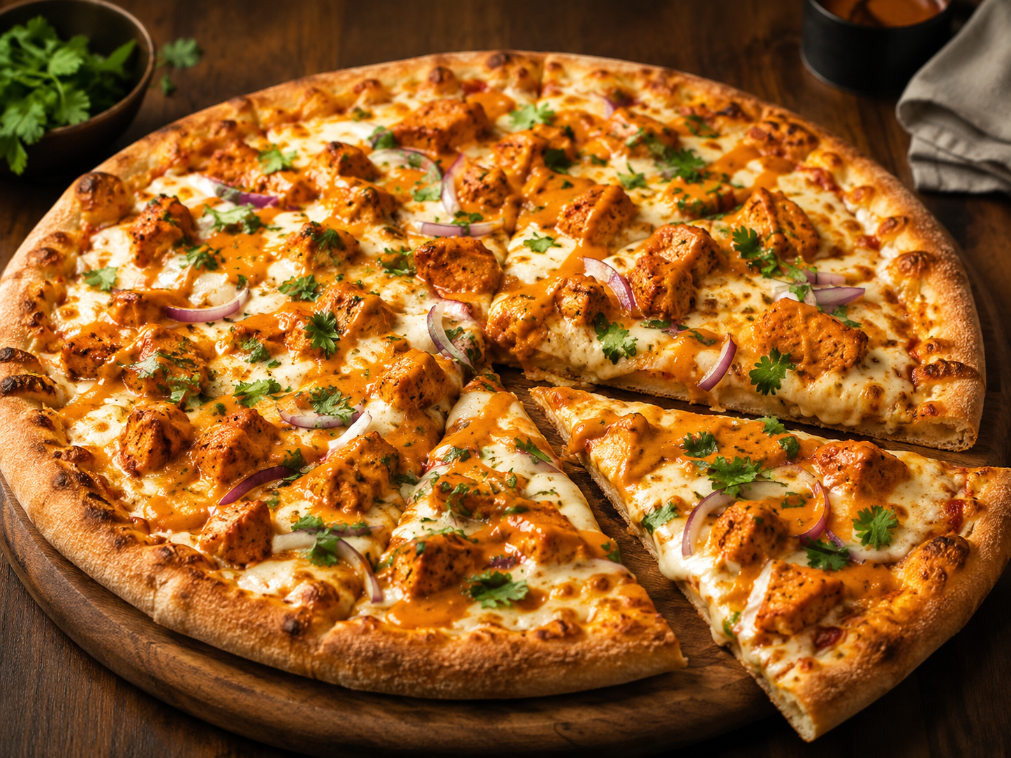 Butter Chicken Pizza